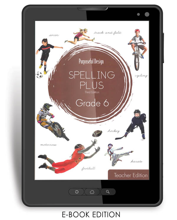 Purposeful Design Spelling Plus - Grade 6 Teacher Edition E-Book 1-year subscription