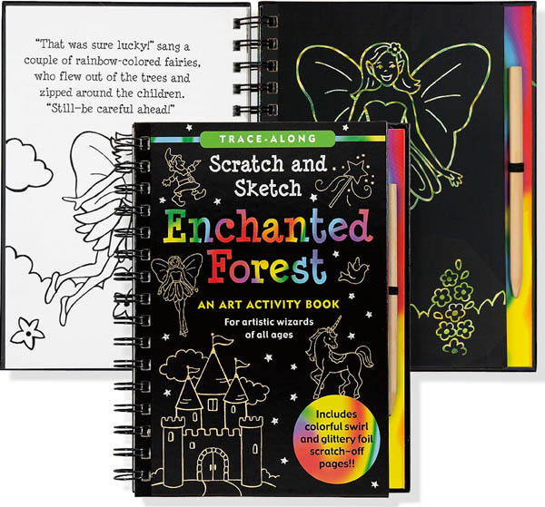 Enchanted Forest TraceAlong Scratch and Sketch Activity Book Peter