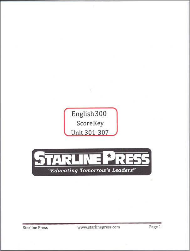 English 3rd Grade Set Starline Press