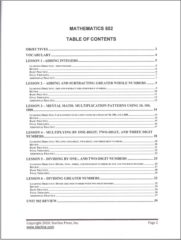 Math 5th Grade Set | Starline Press