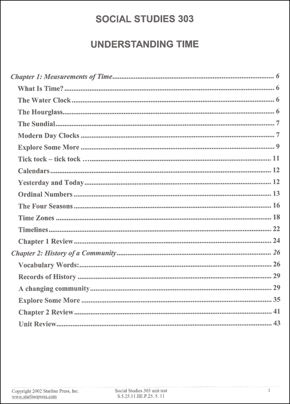 Social Studies 3rd Grade Set Starline Press