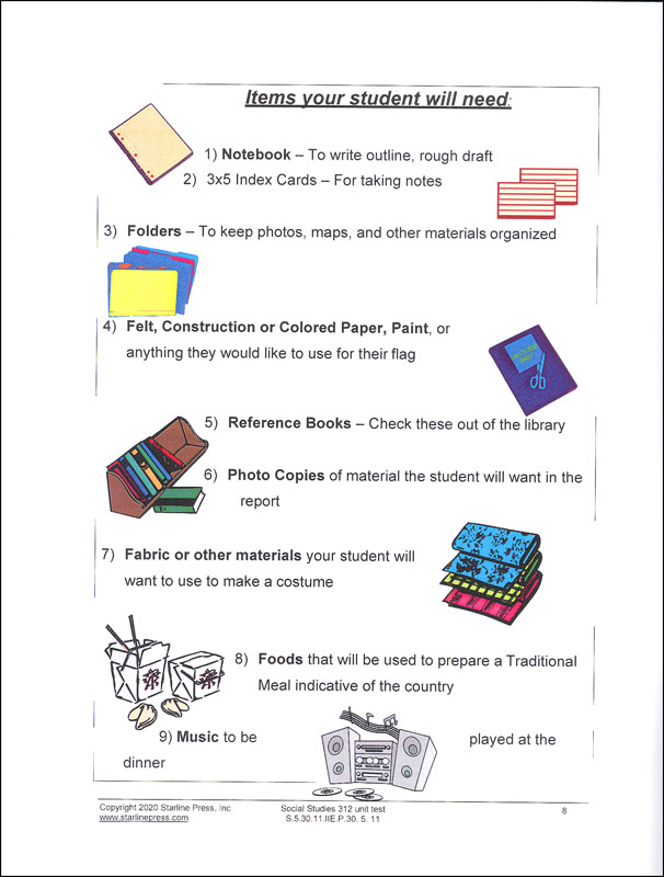 Social Studies 3rd Grade Set | Starline Press