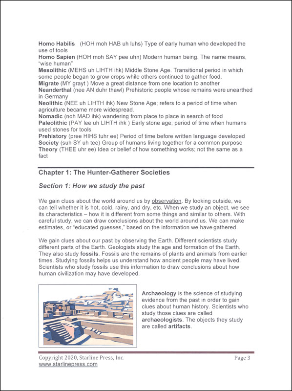 Social Studies 6th Grade Set Starline Press