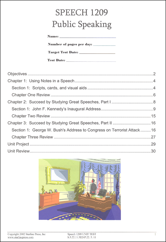 Speech Set Starline Press