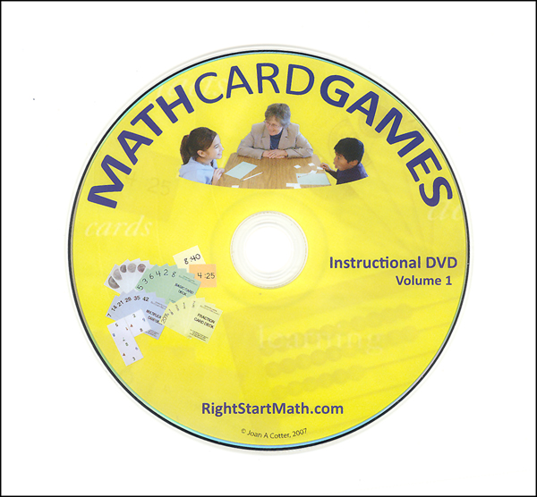 Math Card Games Instructional Dvd Volume 1 Activities For Learning