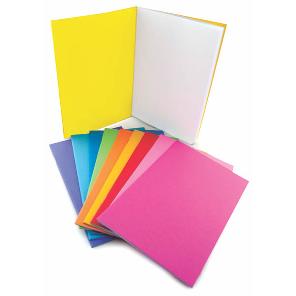 Bright Blank Books Assorted Colors (5.5" x 8.5") Package of 20