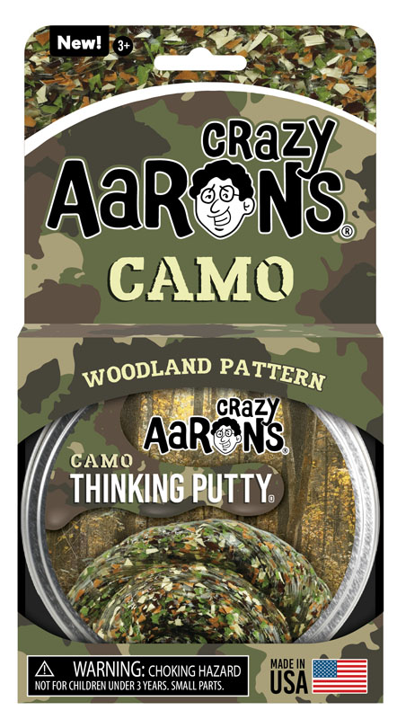 Woodland Camo Putty 4" Tin (Trendsetters)