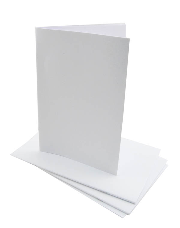 White Blank Books (4.25" x 5.5") package of 20
