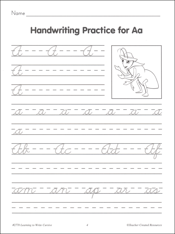 Learning to Write Cursive | Teacher Created Resources | 9781420627701