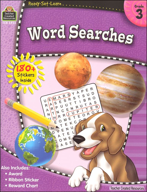 Word Searches Grade 3 Ready Set Learn Teacher Created Resources 