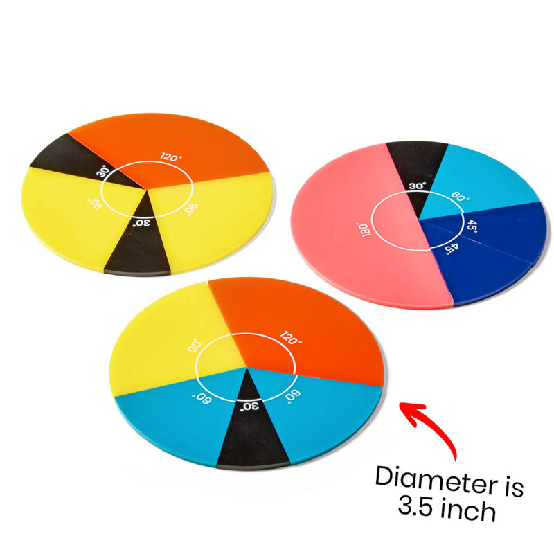 Rainbow Angle Circles - Single Set | Hand2Mind