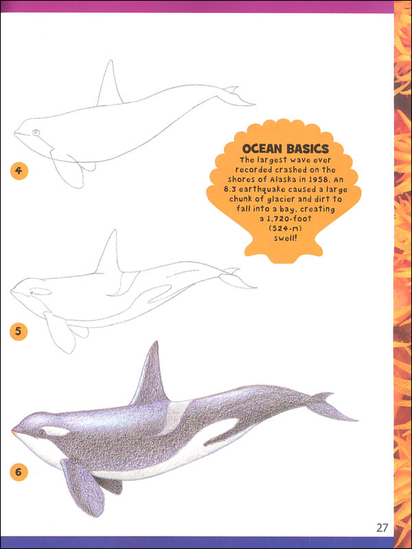 How to Draw Sea Creatures StepbyStep Instructions for