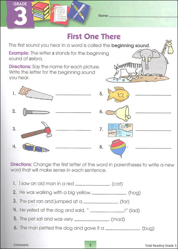 Total Reading: Grade 3 | Carson-Dellosa | 9781609968212