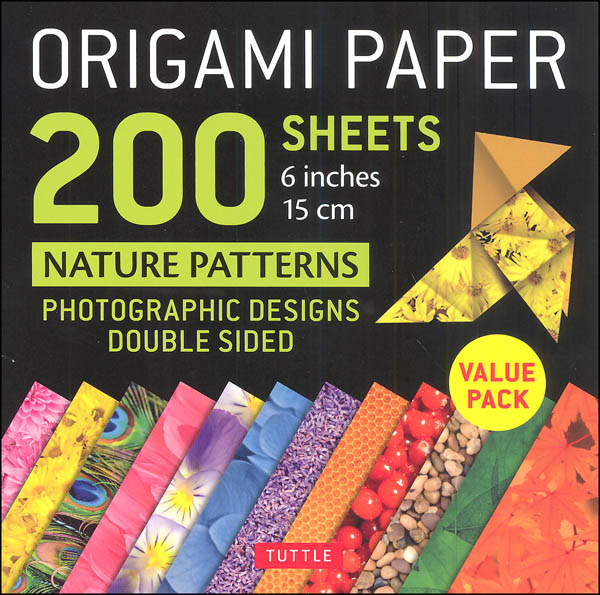 Origami Paper 200 Sheets Nature Patterns