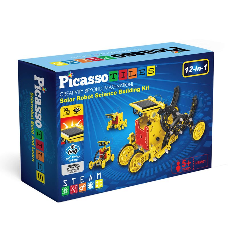 Picasso Tiles 12-in-1 Solar Robot