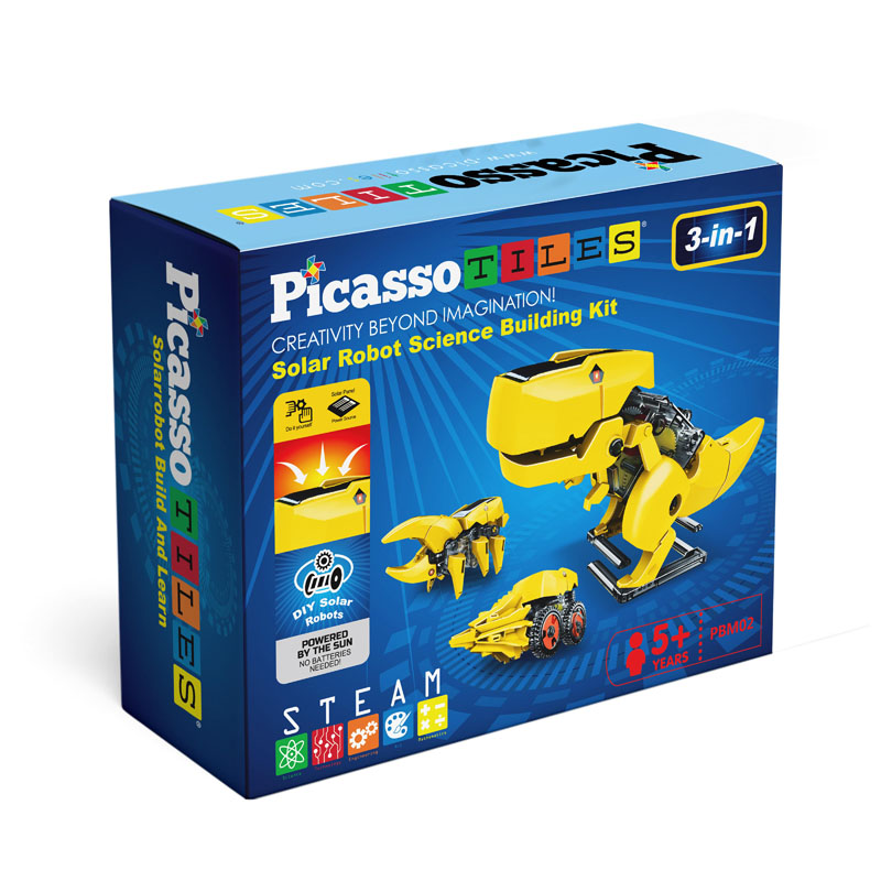 Picasso Tiles 3-in-1 Solar Dinosaur