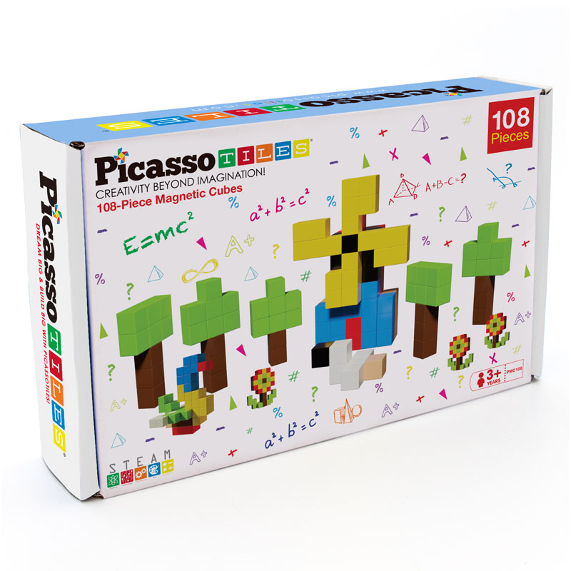 Picasso Tiles Magnetic Cubes (108 piece) | Picasso Tiles |