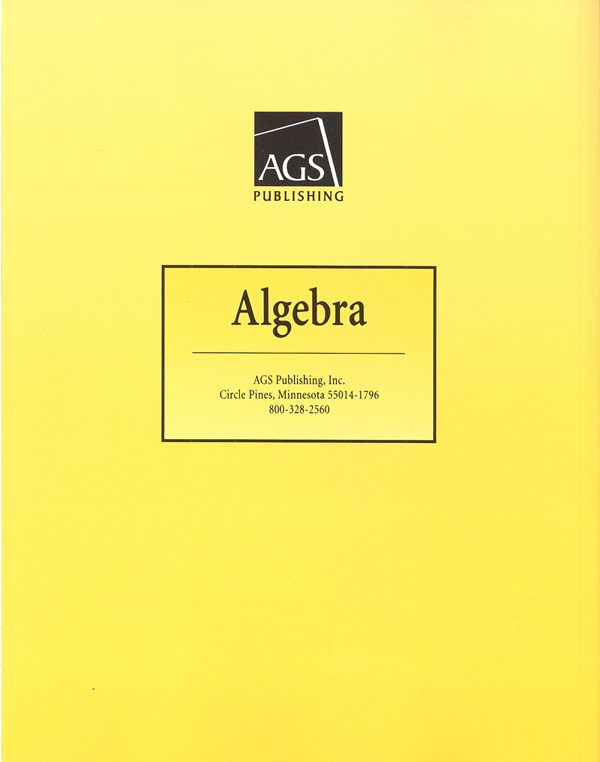 AGS Algebra I Workbook AGS Globe 9780785435693