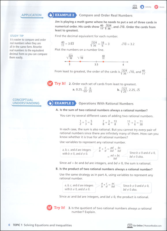 EnVision Math Algebra 1 Homeschool Bundle 2018 Edition Prentice Hall 9781418340377