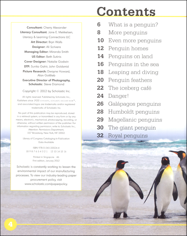 Scholastic Discover More Penguins Scholastic Reference 9780545330244 5537