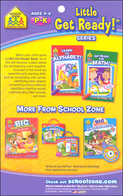 Get Ready For Kindergarten! | School Zone | 9781601593061