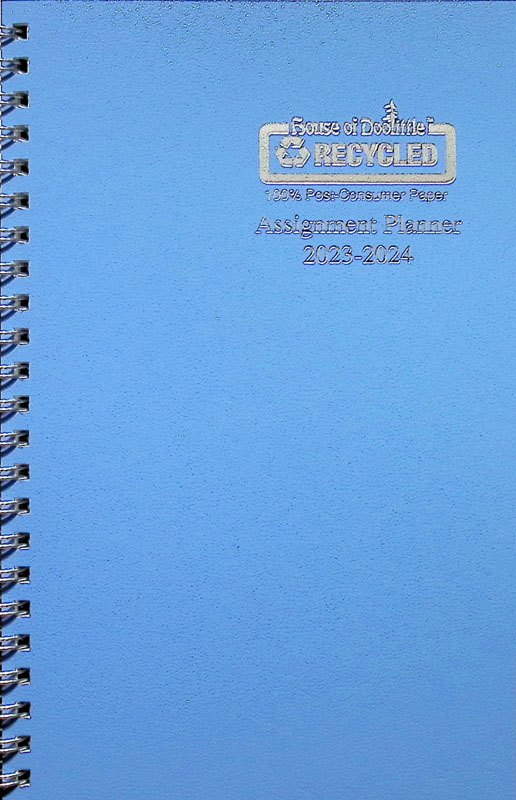 Student Assignment Planner Bright Blue August 2021 - August 2022