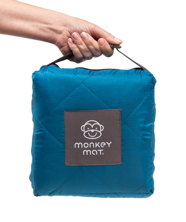 Quilted Monkey Mat Blue Monkey Mat