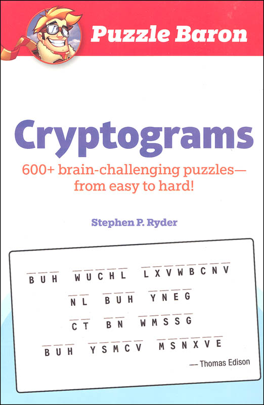 Puzzle Baron Cryptograms Alpha Books 9781465483829
