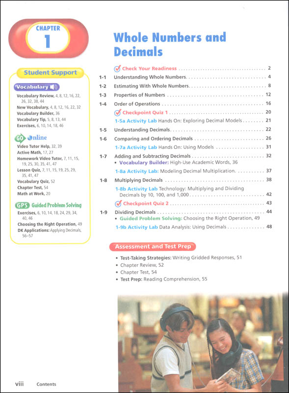 Prentice Hall Middle School Mathematics 6th Grade Course 1 Homeschool