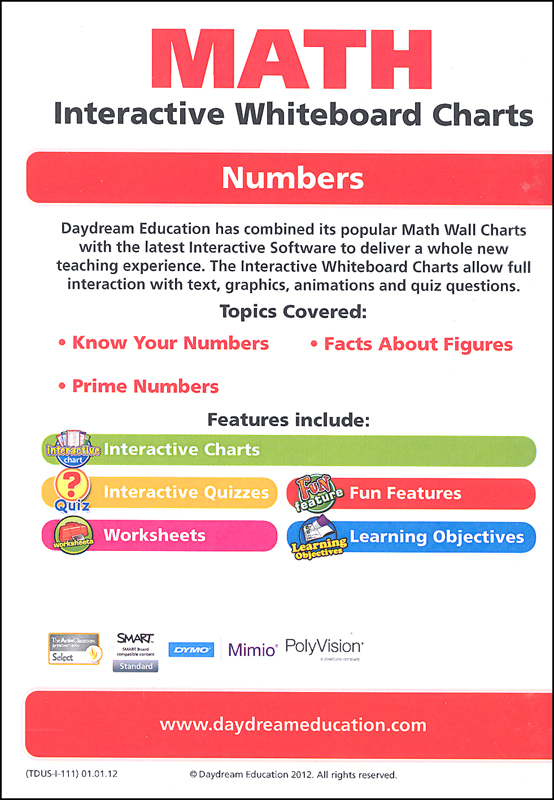 Math Interactive CD-ROM - Numbers Set | DayDream Education