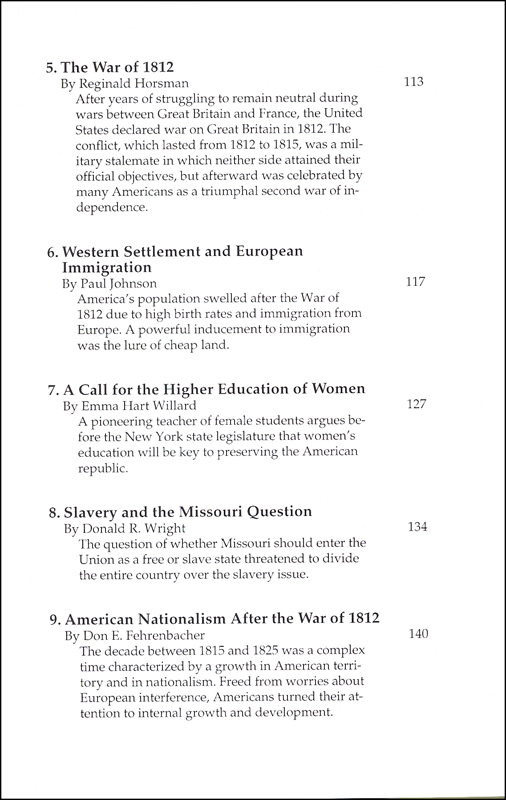 Antebellum America 17841850 Volume 4 (American History By Era