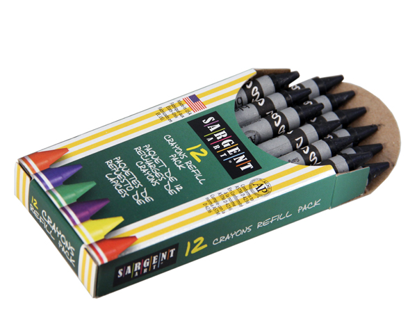 Standard Crayon Refill - Black (12 count)
