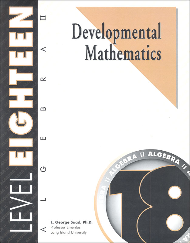 Developmental Math Level 18 Worktext Mthematics Program Associates 9781587460180