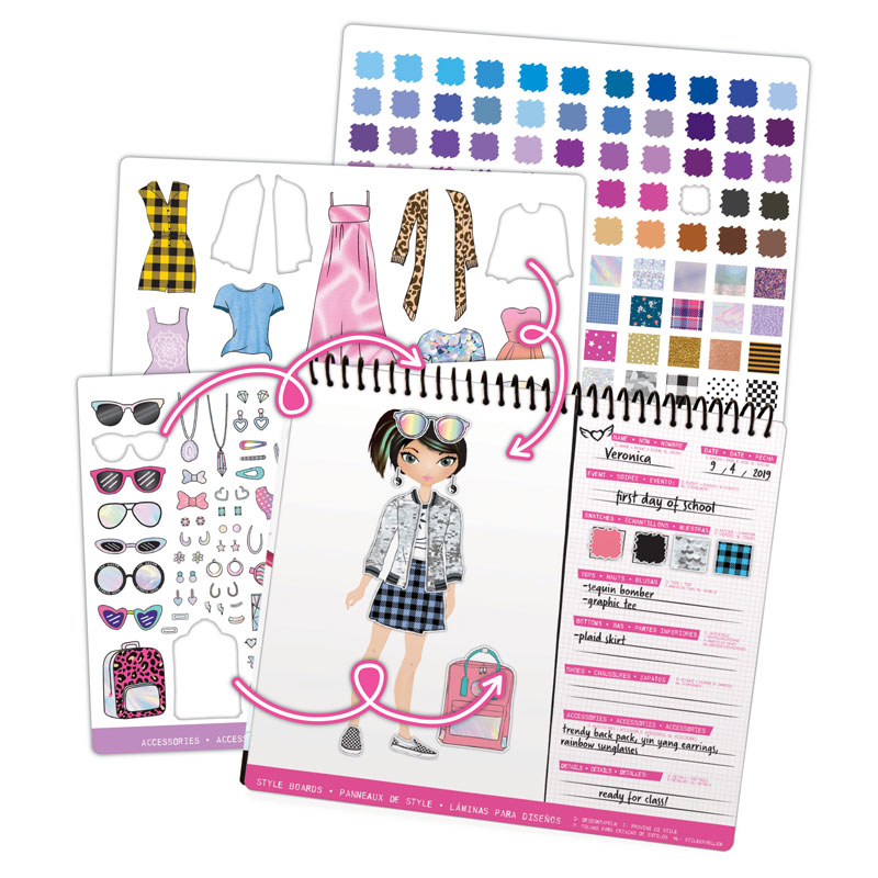 barbie fashion sticker stylist