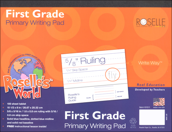 Primary Tablet - 1st Grade (100 sheets) | Roselle Paper Company