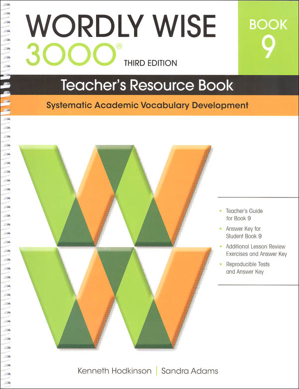 Wordly Wise 3000 3rd Edition Teacher S Resource Book 9 Educators Publishing Service 9780838876220