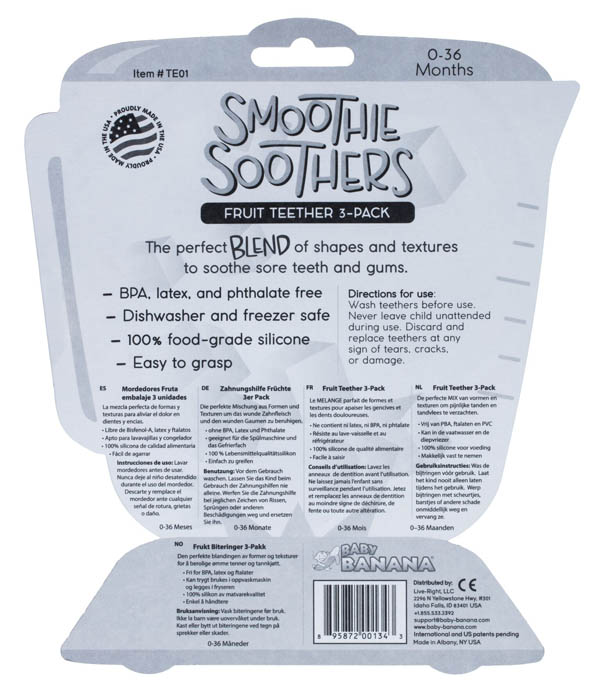 baby banana smoothie soothers