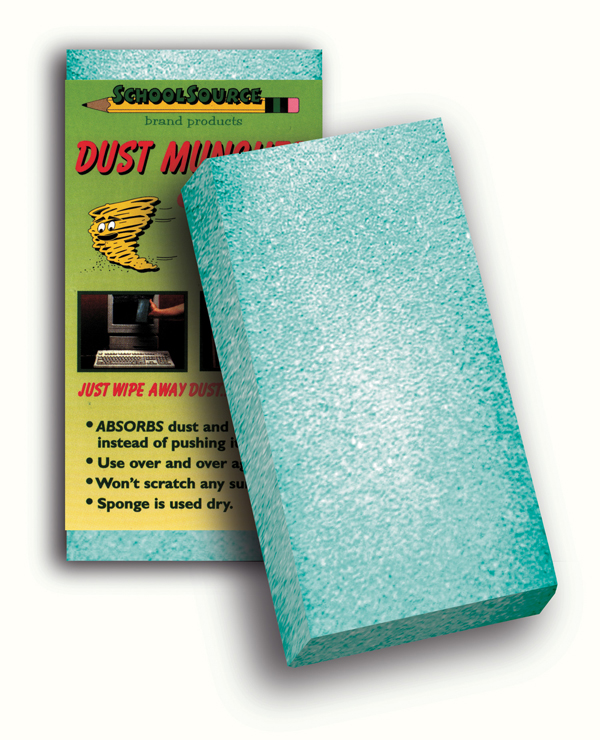 Dust Muncher Chalkboard Eraser & Screen Cleaner School Source