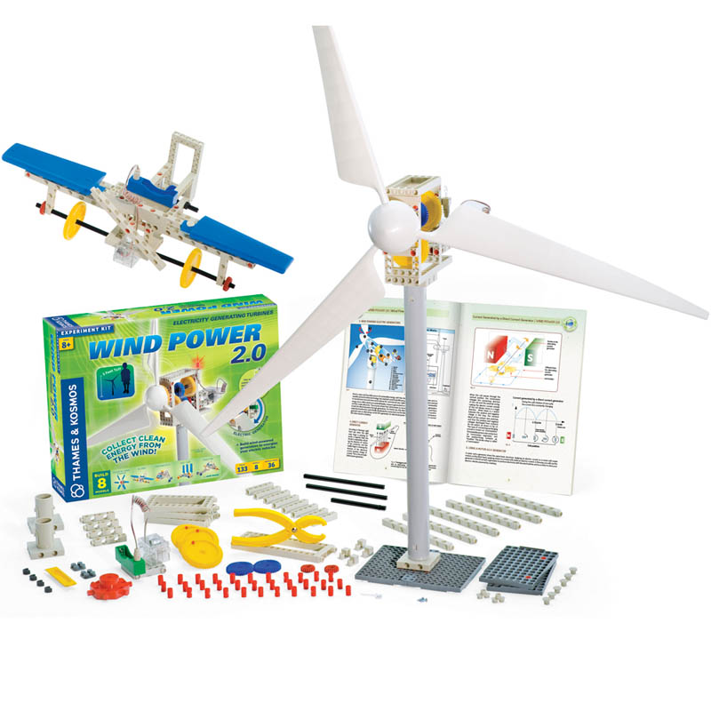 Wind Power 2 0 Electricity Generating Turbines Thames And Kosmos wind-turbine