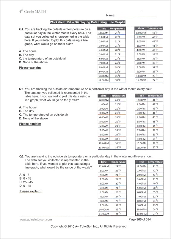 4th Grade MATH Workbook | A+ TutorSoft, Inc.