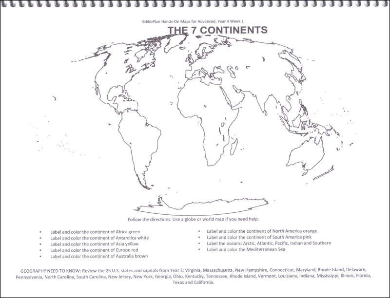 BiblioPlan: Modern American/World Hands On Maps Advanced | BiblioPlan