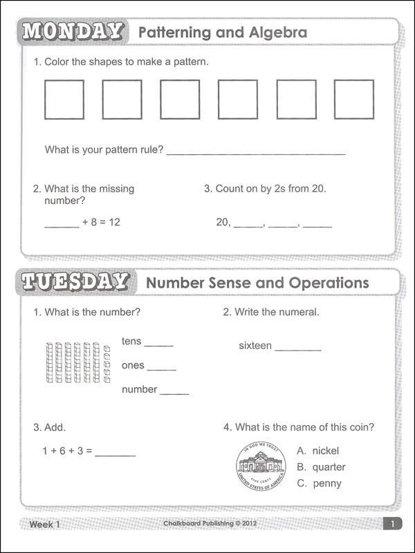 Daily Math Grade 2 | Chalkboard Publishing | 9781634459853