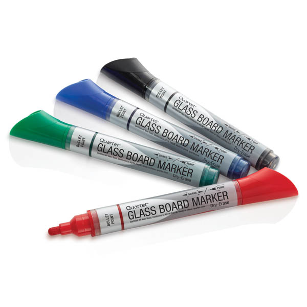 Quartet DryErase Glass Board Markers (4 pack) Acco Brands