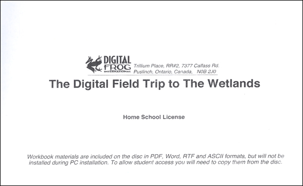 Digital Field Trip to the Wetlands CD