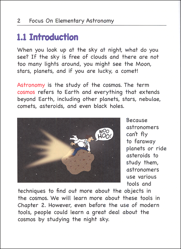 Focus On Elementary Astronomy Text (Soft Cover) Gravitas Publications