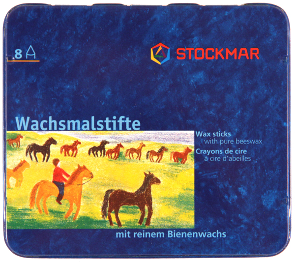 Stockmar Beeswax Crayons Basic Colors Set/8