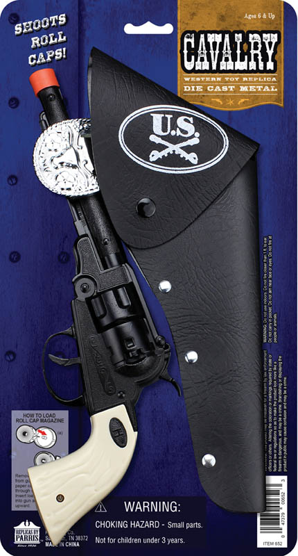 Johnny Reb Cap Gun Pistol And Holster Set New Parris Manufacturing 