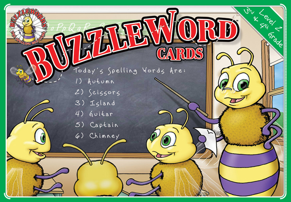 Buzzlewords The Spelling Bee Game Cards Level 2  Spelling Bee Game