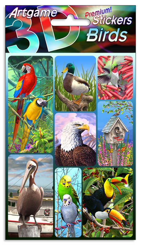 Birds 3D Stickers