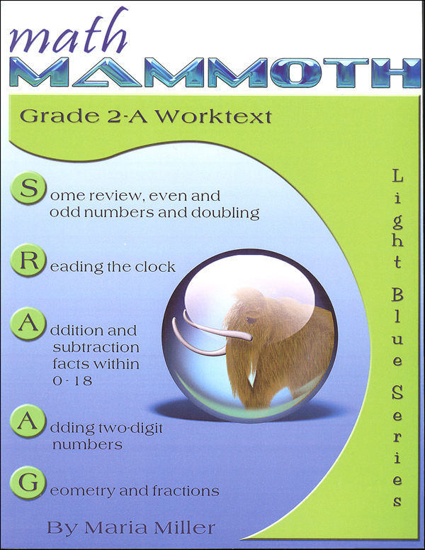 Math Mammoth Light Blue Series Grade 2-A Worktext